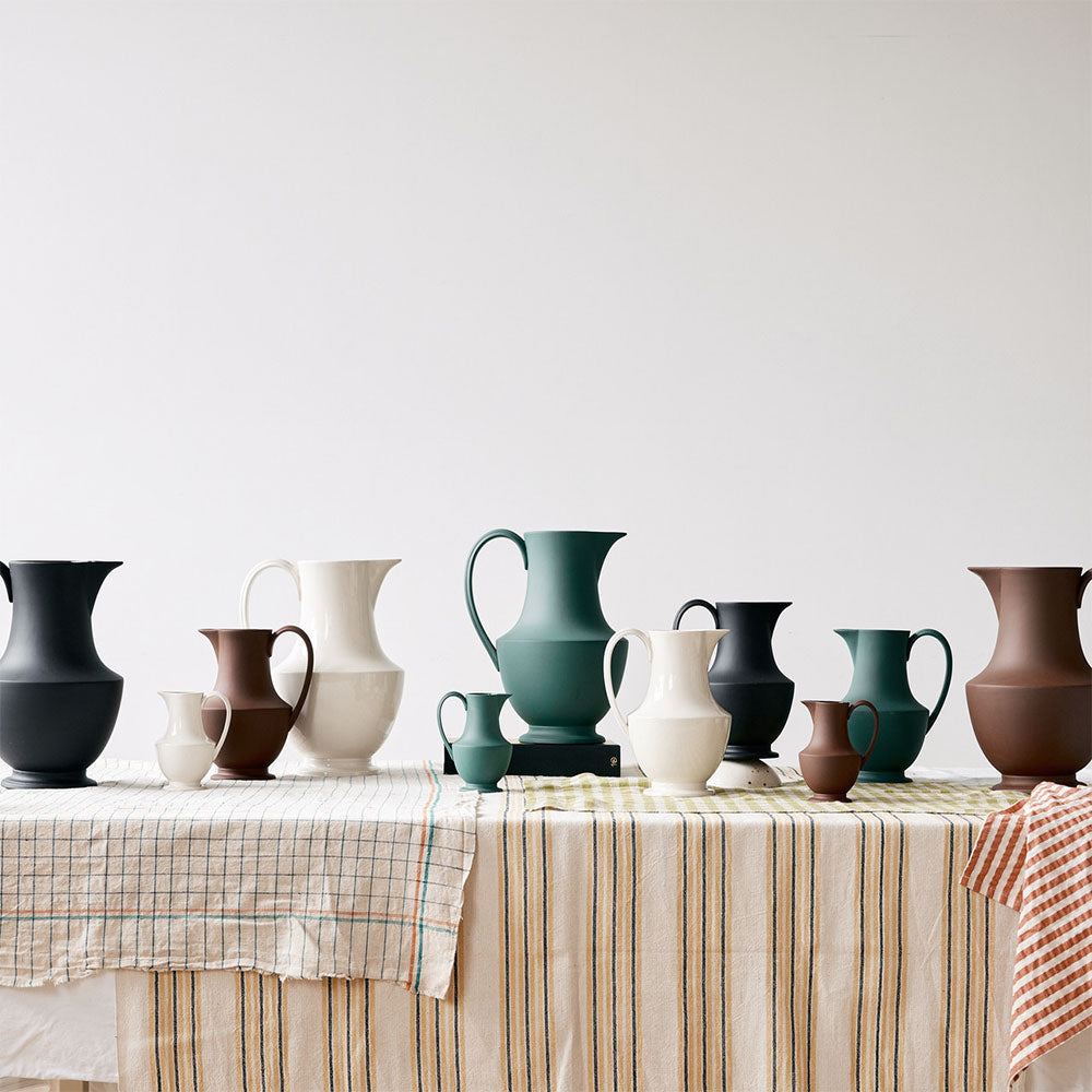 Stoneware Artisan Pitcher - Teal