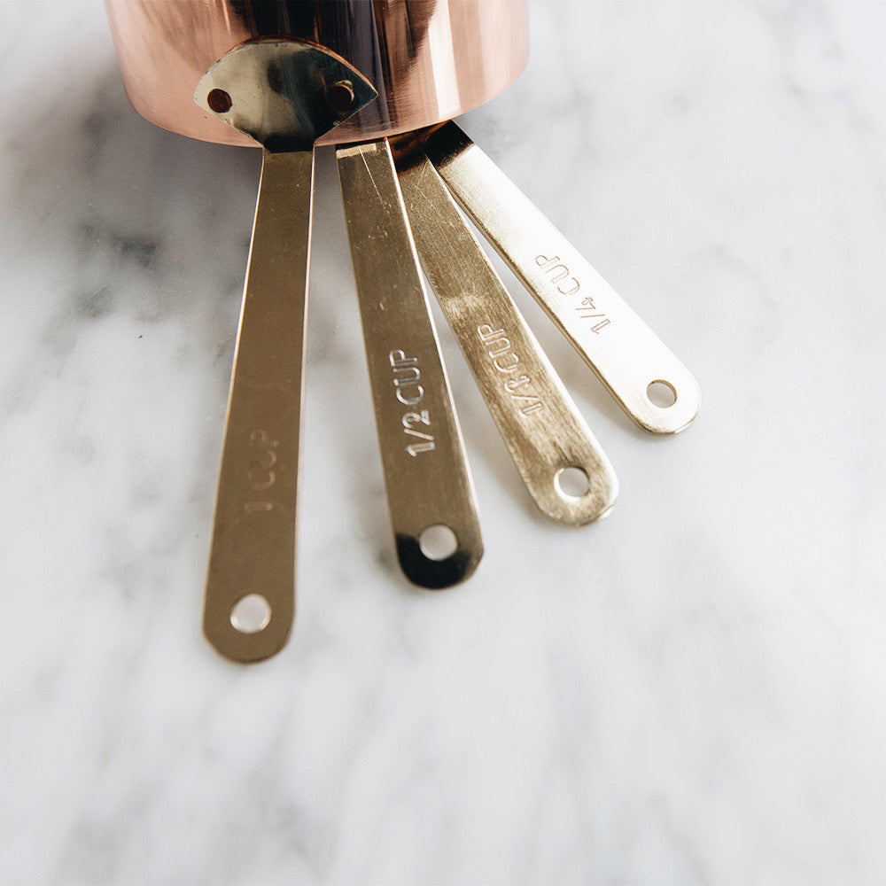 & Copper Brass Measuring Cups