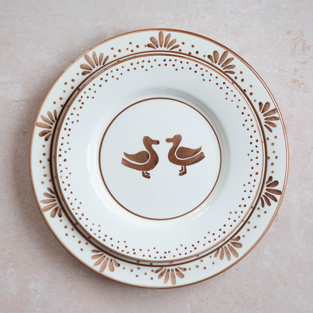 Ceramic Hand-painted Plate - Ducks