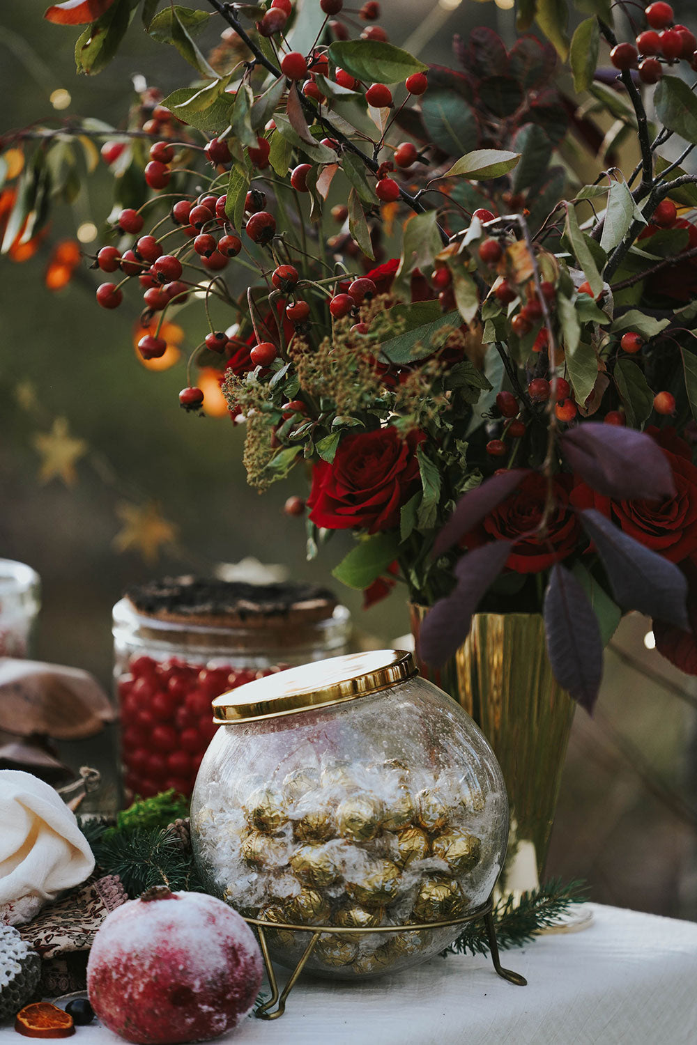Glass Hand-blown Storage Jar