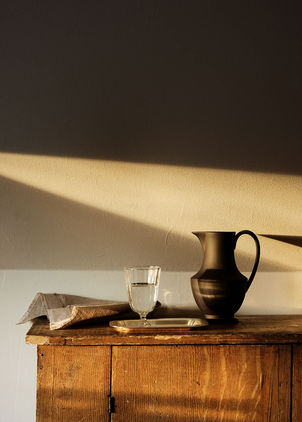 Stoneware Artisan Pitcher - Black