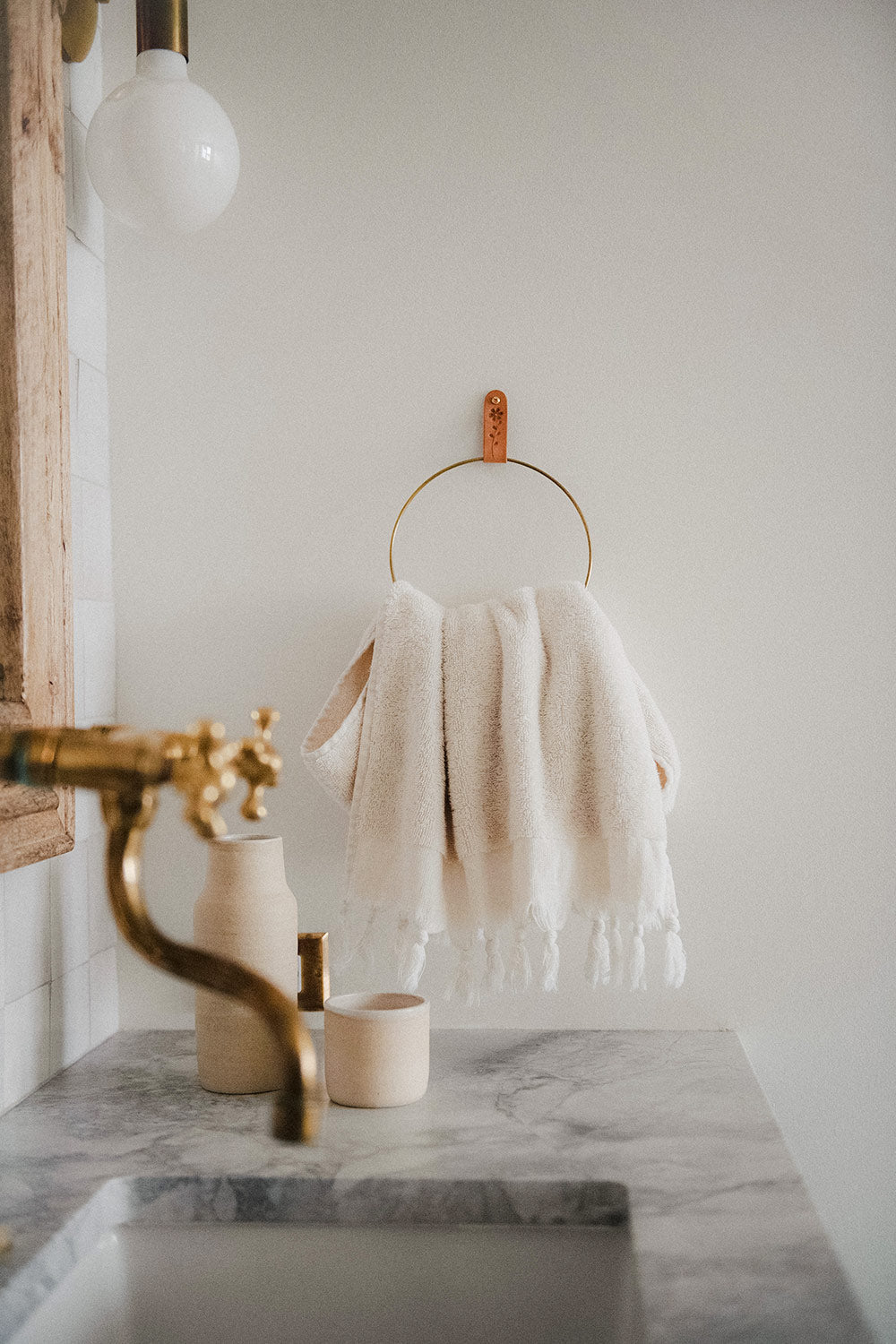 Turkish Hand-loomed Cotton Towel - Natural