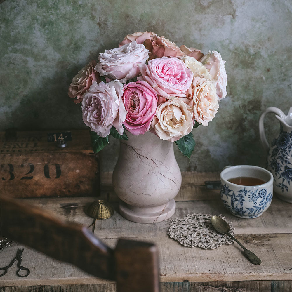 Tulip Marble Vase