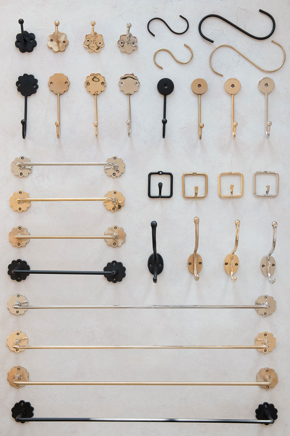 Hooks Yellowbell & Bars - Polished Nickel
