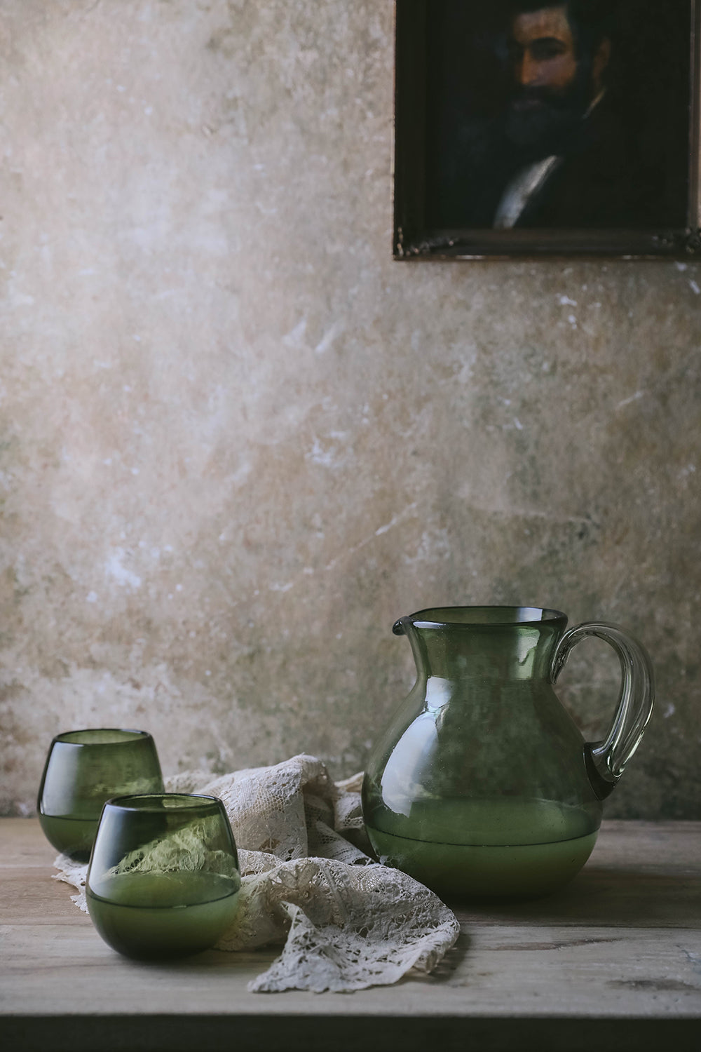 Recycled Shorty Glass - Olive