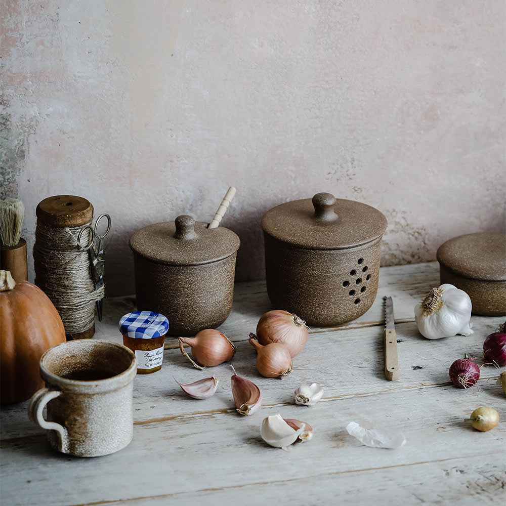 Ceramic Rustic Honey Jar