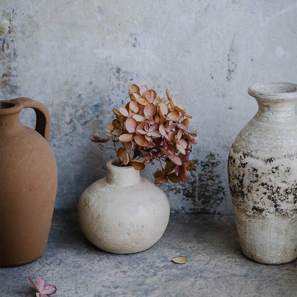 Rustic Petite Clay Vase