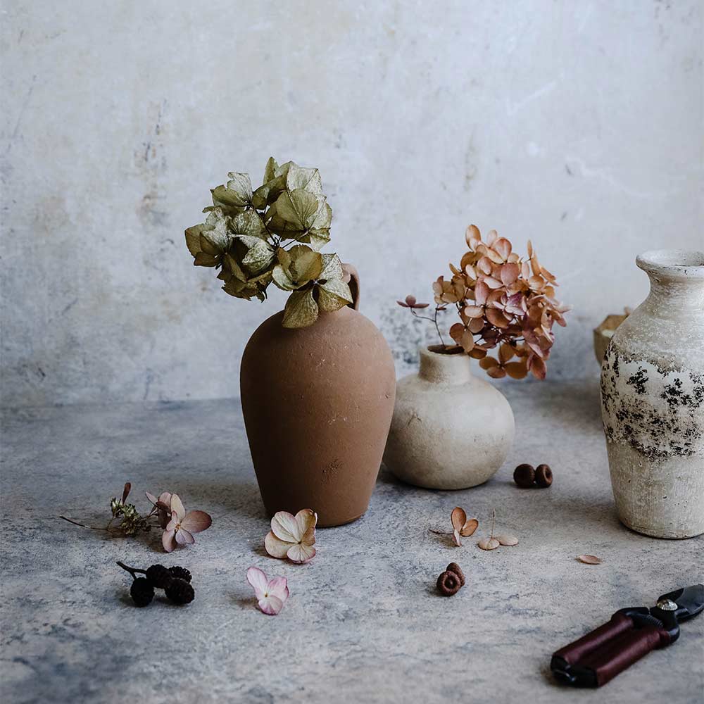 Rustic Petite Clay Vase