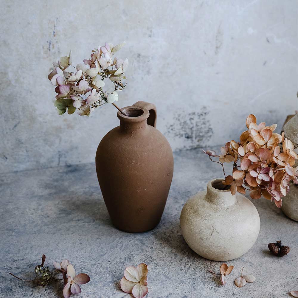 Rustic Petite Clay Vase