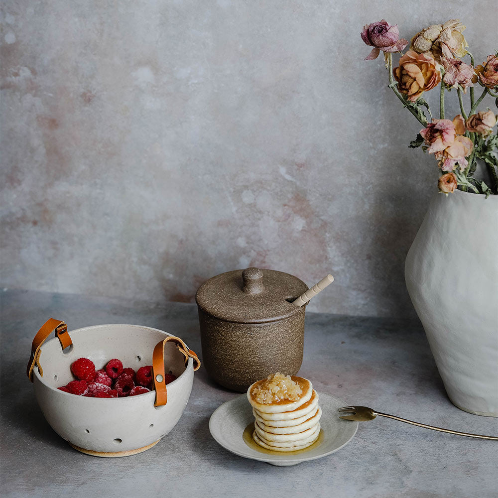 Ceramic Rustic Honey Jar