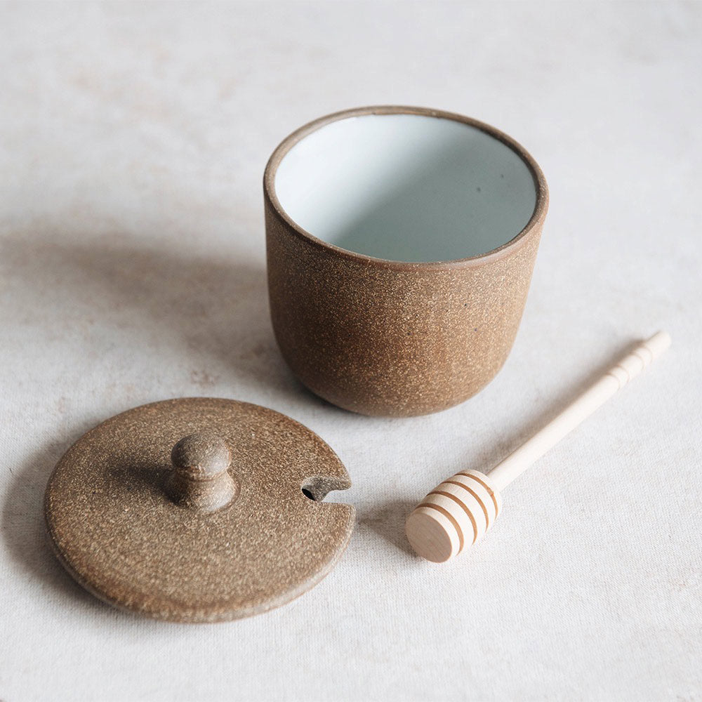Ceramic Rustic Honey Jar